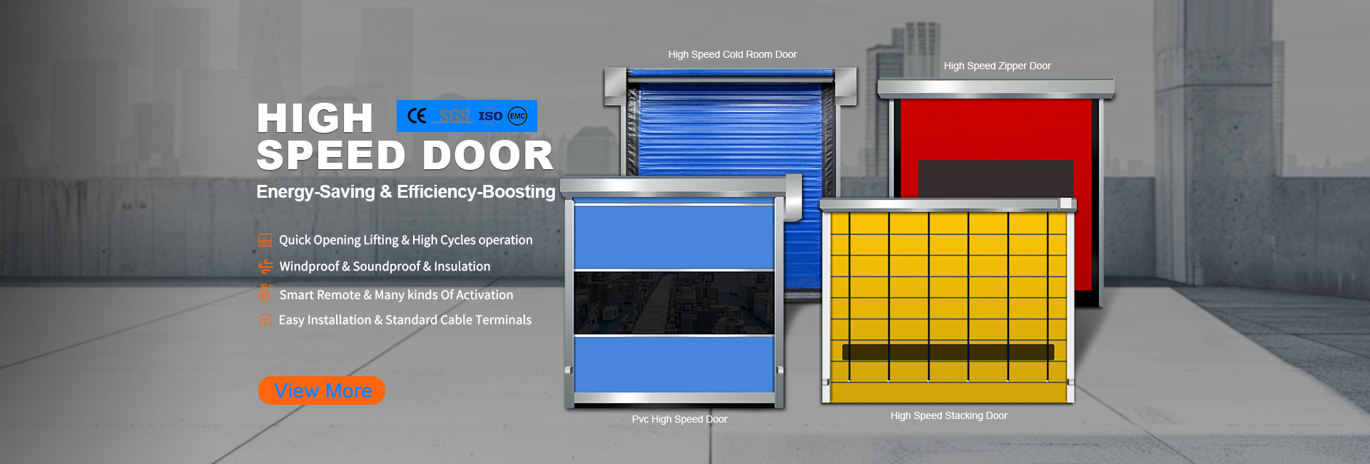 kwaliteit Industriële hogesnelheidsdeuren fabriek