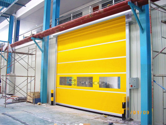 Makkelijke installatie Industriële snelle deur Aanpasbare kleur Aluminium legering Materiaal