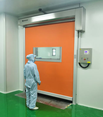 Snel oplopende deuren die tot 100 inch per seconde openen voor de schoonmaakruimte