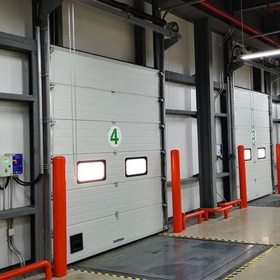 Automatische verticale opheffing industriële sectiedeuren Polyurethane schuim isolatie