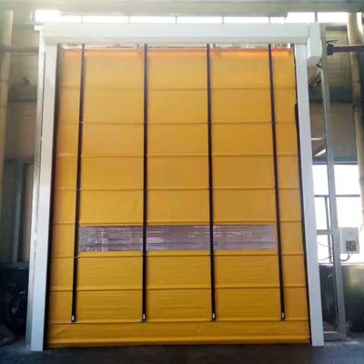 Duurzaam Buiten Windgebied Hoog snelheidsluchter deur Gele PVC gordijn