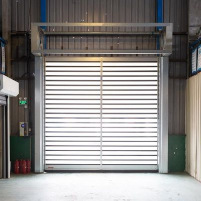 Roll Up Aluminium Panel Workshop Veiligheidsdeuren Windbelasting Max 30m / s