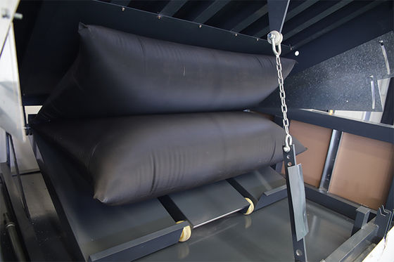 Fijn staalplaat frame airbag dock leveler, airbag lifting apparatuur